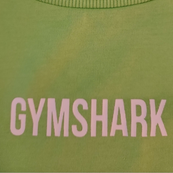 Gymshark Non Stop Crop Top Lime Green Neon Womens XL Athleisure Workout Tank - Picture 3 of 9
